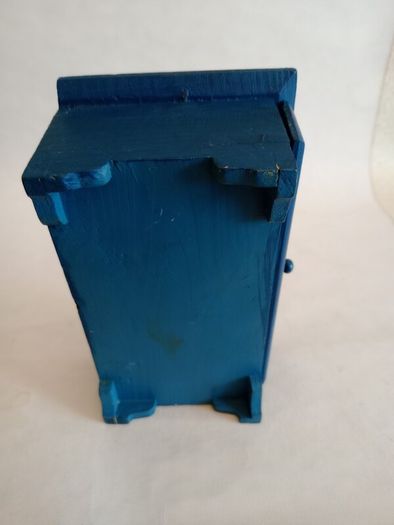 Vintage Hand Painted Wooden Box with Drawer
