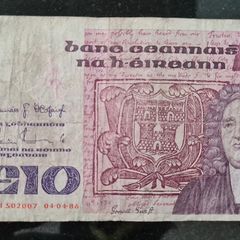 Ireland 1986 Swift 10 pound banknote