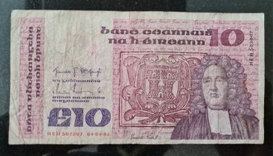 Ireland 1986 Swift 10 pound banknote