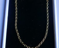 Gold Plated Chain L-18"