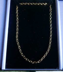 Gold Plated Chain L-18"