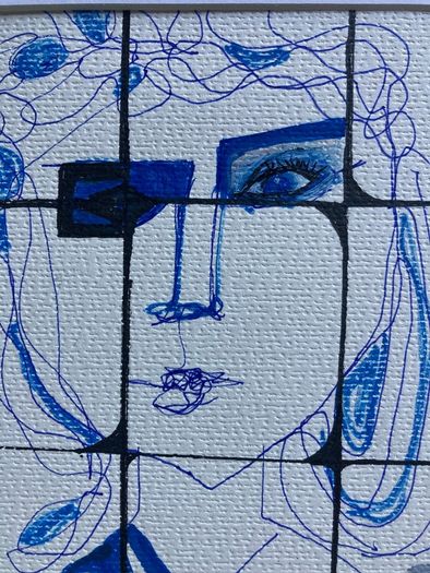 Original Art  Interior Design Art Crittall contemporary Irish Art abstract painting