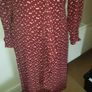 Zara burgundy midi dress uk 10 to small 12 Image 7