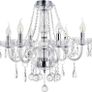 Maria Theresa Crystal Chandelier Lights, Clear Glass K9 Crystal 6 Arms Ceiling Light Fixture LED Pendant Lighting for Living Room, Dining Room, Hallway, Stairway, Lounge, Size: D58cm H53cm (FREE POSTAGE) Image 5