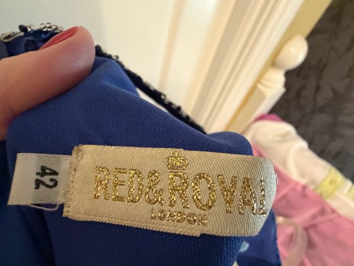 Red & Royal London dress for sale