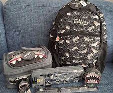 Backpack and other school supplies