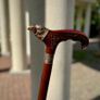 Unique Handmade Walking Stick, Raven with Celtic Knot Handle, Never Used Image 4