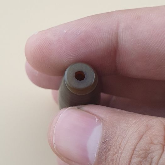 Vintage Middle Eastern Natural Eye Yemeni Suliemani Agate Bead Amulet Pendant