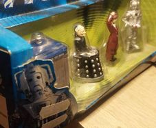 Doctor Who Figures Corgi Tardis Davros and Cyberman
