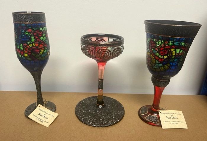vintage Karl Hulme goblets