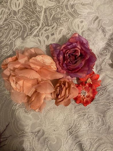 Mixed selection of Fabric  and millinery products please read description for information