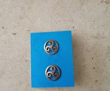 Ear rings Triskele meaning balance body soul mind new and never used and in excellent condition with FREE STANDARD POSTAGE INCLUDED