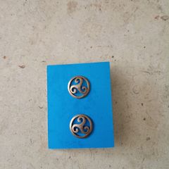Ear rings Triskele meaning balance body soul mind new and never used and in excellent condition with FREE STANDARD POSTAGE INCLUDED