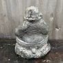 Reconstituted Silver stone Buddha garden statue. Image 3