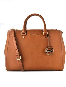 Michael Kors large tan leather bag