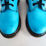 Dr Martens Pascal 1460 blue teal patent leather ankle boots 8 hole UK5 EU 38 US7 Image 3
