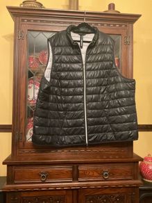 SAMOON FURTHER REDUCED dark navy gilet . Size 28. Length is 32 inches