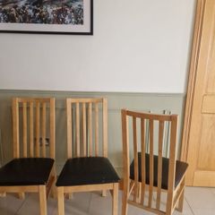 four dining room chairs