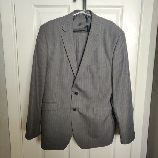 Men's Fit Grey  2 Piece Suit BURTON