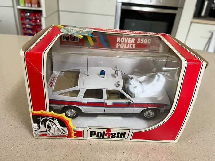 Rover 3500 Police 1/25 Polistil Rare Year 1980