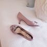 Lunar Elegance Peeptoe Shoes - Size 5 Image 2