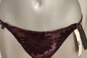BNWT purple lace thongs Florence &amp;Fred size UK12 EU40 Free post