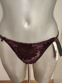 BNWT purple lace thongs Florence &Fred size UK12 EU40 Free post