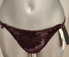 BNWT purple lace thongs Florence &Fred size UK12 EU40 Free post