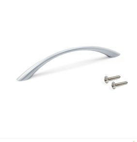 Emuca Bombay Furniture Handles Silver 20 Pieces