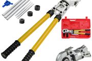 Pipe Crimping Pliers Hand Pressing Kit with 6 Pieces Tool PEX Presser 16 - 32 mm for Composite Pipe Pex-Al-Pex Aluminum Composite Pipes