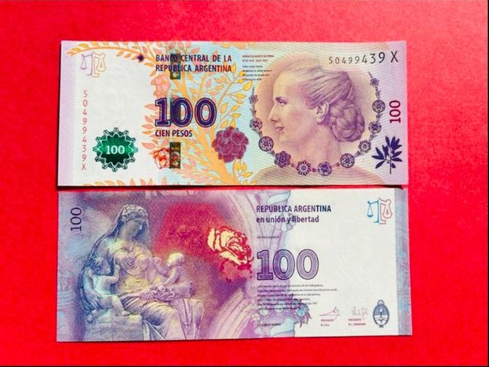 Argentina. 100 Pesos. 2016  Pick  358  unc Commemorative  Issue  ( Eva Peron  )