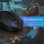 Bluetooth Mouse Wireless, 2.4G + Bluetooth 4.0 Rechargeable Optical Mouse for Desktop/Laptop/Tablet/ and Windows/MacOS/Linux/iOS/iPad OS (13.1 or later), Black Image 2