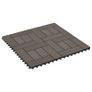 22 pcs Decking Tiles 30x30 cm 2 sqm WPC Dark Brown Image 2