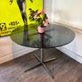 Round black glass table Image 3
