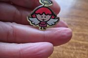 Vintage Little Red Haired Angel Pin