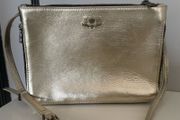 Zadig et Voltaire gold leather bag