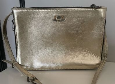 Zadig et Voltaire gold leather bag
