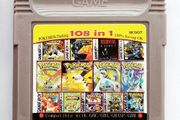 Game Boy Games Pokemon Mario Series Pokemon Super Contra Megaman 108 61 Games in 1 Video Game Cartridge Card English Language for GBC GBA SP GBM