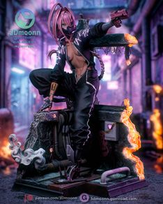 Talia Yang cyberpunk edgerunners 2 resin 3d print