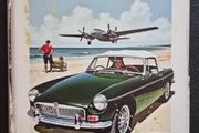 MG , motor company , vintage style metal sign .