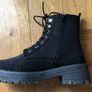 Black lace up boots Image 5