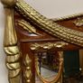 FLASH SALE ! Was 495 now 400 ! Louis XVI Style Parcel Gilt and Painted Overmantel Mirror Image 2