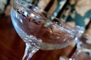Vintage set of four champagne coupes