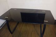 Black glass Dining table
