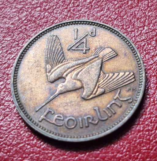 Ireland 1941 Farthing Beautifully Toned coin