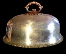 Antique Victorian Silver Plate Meat Dome