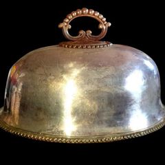 Antique Victorian Silver Plate Meat Dome