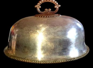 Antique Victorian Silver Plate Meat Dome