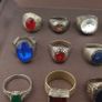 Lot of 15 Collectible Brass Rings Antique Style Mixed Stone Rings Image 10