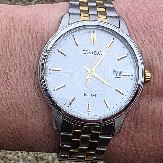 Seiko SUR107P1 Two-Tone Quartz Dress Watch
